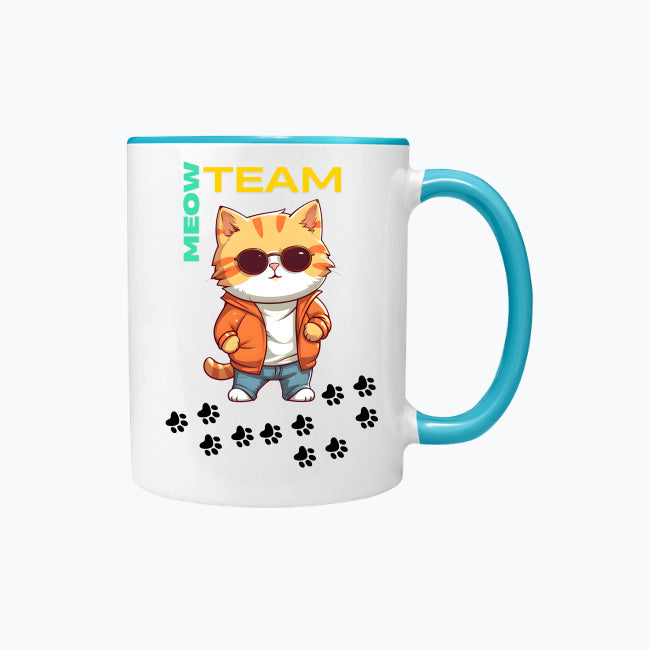 Kubek kolorowy Meow Team