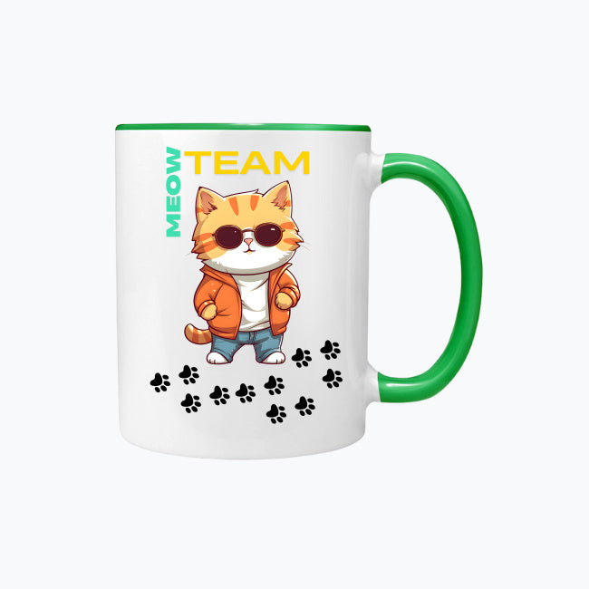 Kubek kolorowy Meow Team