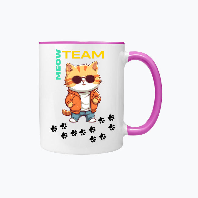 Kubek kolorowy Meow Team