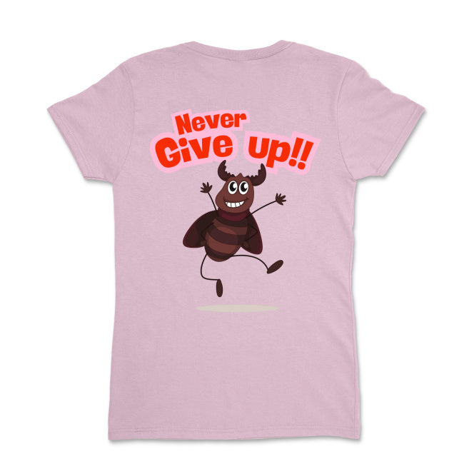 Never Give Up do 2XL Gildan 5000L - Koszulka damska