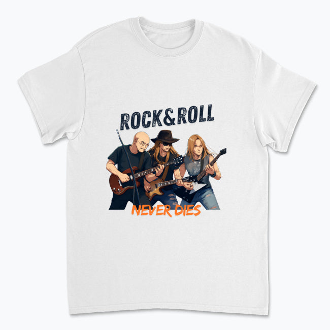 Rock&roll Never Dies do 5 XL Męska koszulka Gildan 5000