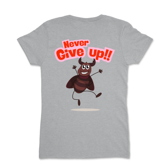 Never Give Up do 2XL Gildan 5000L - Koszulka damska