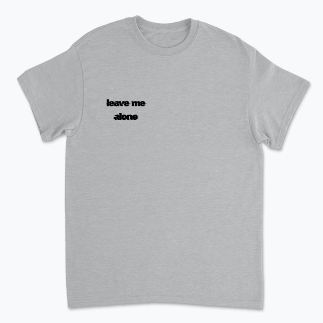" leave me alone" Męska koszulka Gildan 5000 do 5 XL 100% bawełna