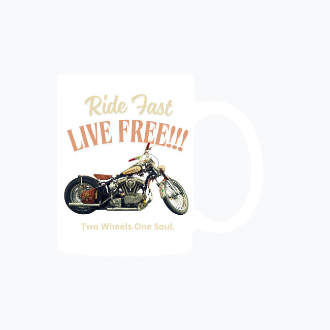 Ride fast Live free!!! Kubek magiczny