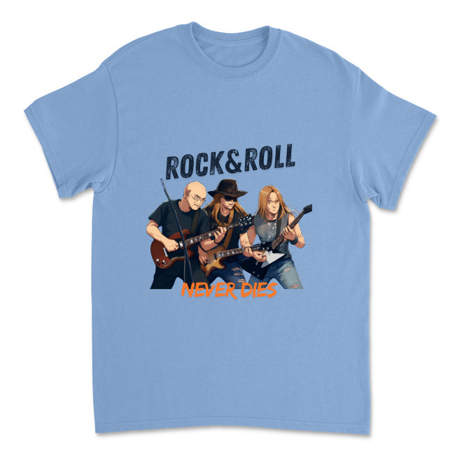 Rock&roll Never Dies do 5 XL Męska koszulka Gildan 5000