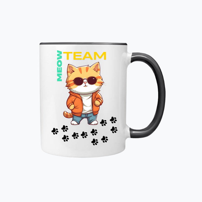 Kubek kolorowy Meow Team