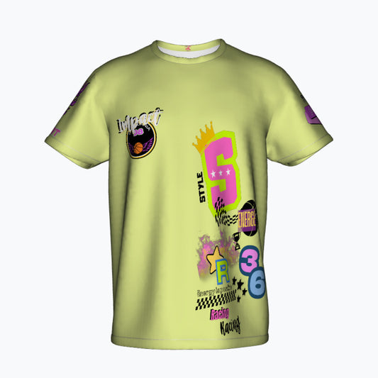 Sport Style T-Shirt Sportowy (AOP)  do 5 XL Materiał: 100% poliester, lekki, oddychający i szybkoschnący.