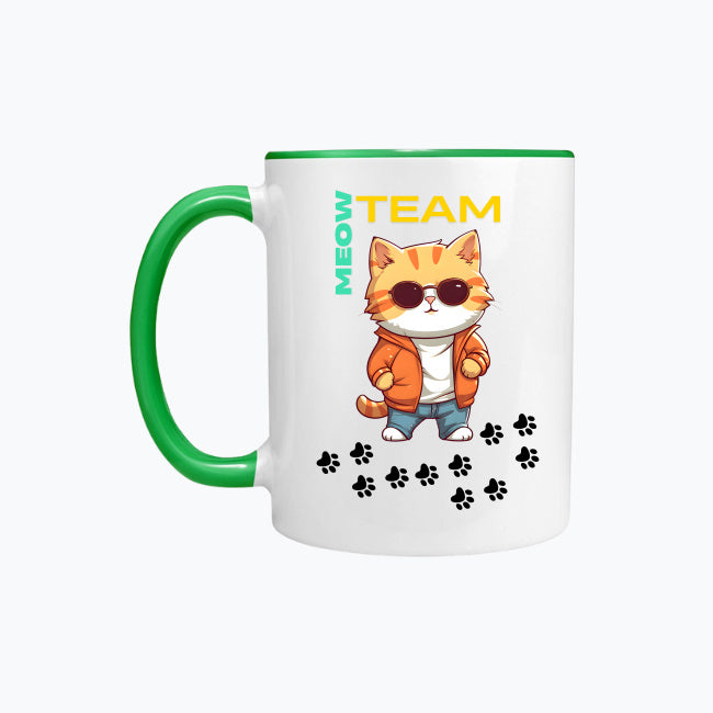 Kubek kolorowy Meow Team