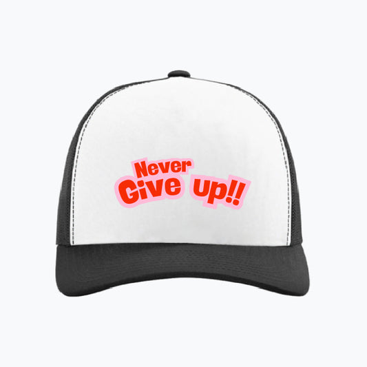 Never Give up!! czapka z daszkiem
