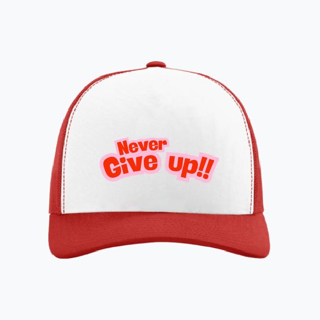 Never Give up!! czapka z daszkiem