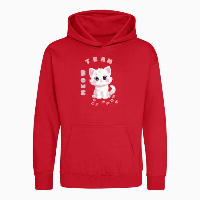 Team Meow  do XL AWD JH001J - Dziecięca bluza z kapturem