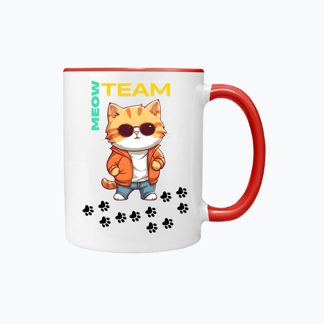 Kubek kolorowy Meow Team