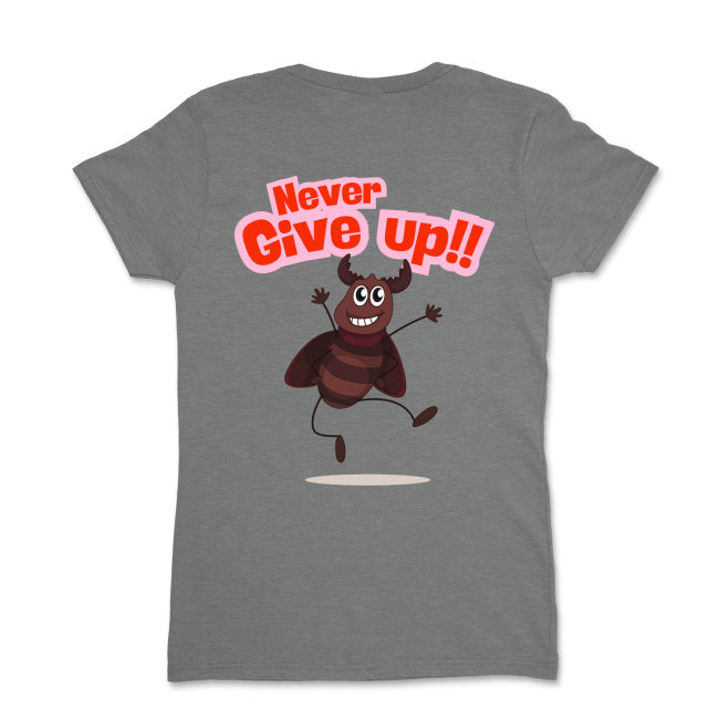 Never Give Up do 2XL Gildan 5000L - Koszulka damska