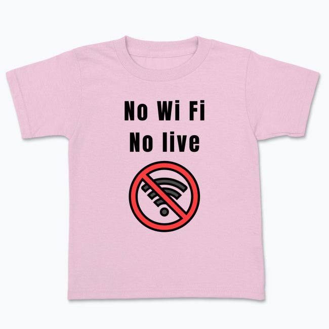 No WiFi no live. 100% bawełna amerykańska. Do XL Koszulka dziecięca - Gildan 5000B