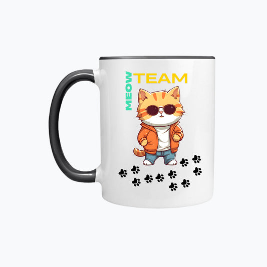 Kubek kolorowy Meow Team