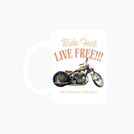 Ride fast Live free!!! Kubek magiczny